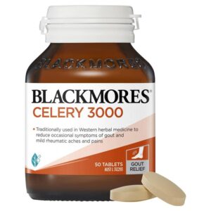 Blackmores 西芹籽痛风灵3000mg Celery 3000mg Mild Ache Relief 50粒