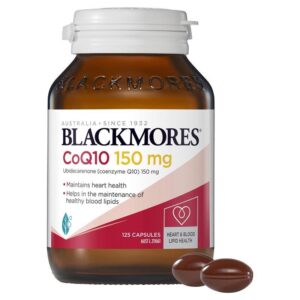 Blackmores 辅酶Q10 150mg CoQ10 150mg Heart Health Vitamin 125粒