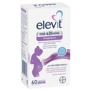Elevit DHA For Pregnancy and Breastfeeding capsules 60 pack (60 days)