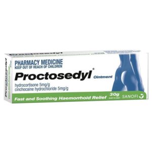 Proctosedyl Ointment - Haemorrhoid Relief Cream - 痔疮膏 30g