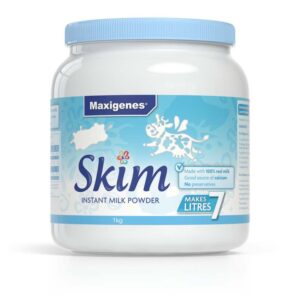 Maxigenes美可卓蓝胖子脱脂成人奶粉罐装1kg