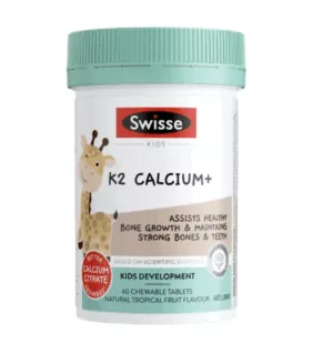 Swisse 长颈鹿儿童K2柠檬酸钙 Kid K2 Calcium+ 60粒