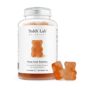 【融化不赔】Unichi 玫瑰富铁小熊软糖 60粒