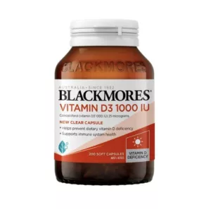 Blackmores 维生素D3 Vitamin D3 1000IU Bone Health Immunity 200粒